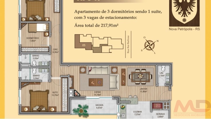 Apartamento a venda em Nova Petrópolis: 5ª foto da galeria de imagens do imóvel