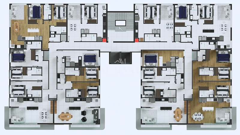 Apartamento Alto Padrão Zona Nova: 2ª foto da galeria de imagens do imóvel