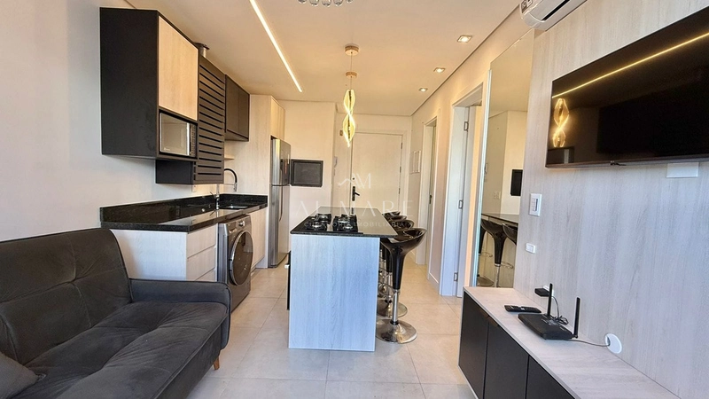 apartamento mobiliado uma suíte com terraço e jacuzzi : 5ª foto da galeria de imagens do imóvel
