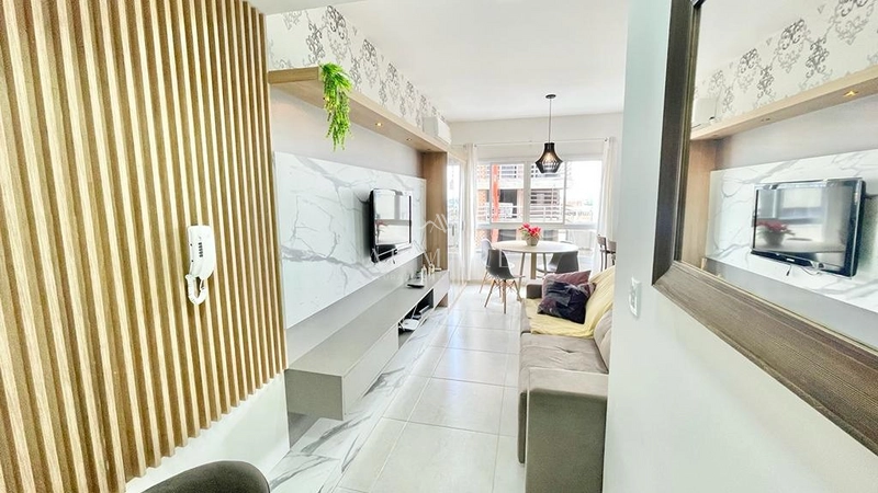 apartamento com dois dormitórios mobiliado e decorado com vaga de garagem: 4ª foto da galeria de imagens do imóvel