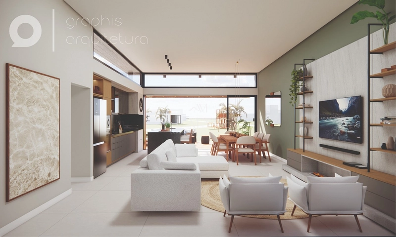 Casa Terrea em Condomínio com quatro suítes mobiliada e decorada : 1ª foto da galeria de imagens do imóvel