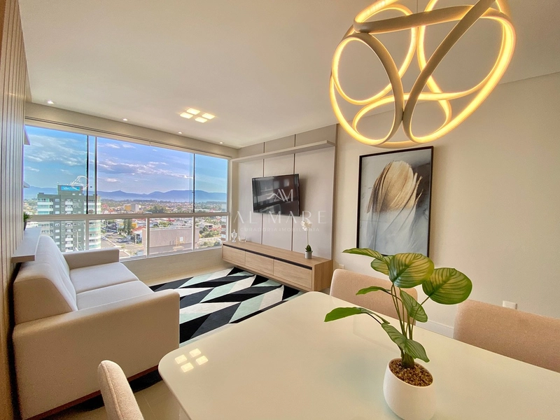 Apartamento vista eterna para serra e lagoa com duas suítes mobiliado e decorado com vaga de garagem : 1ª foto da galeria de imagens do imóvel