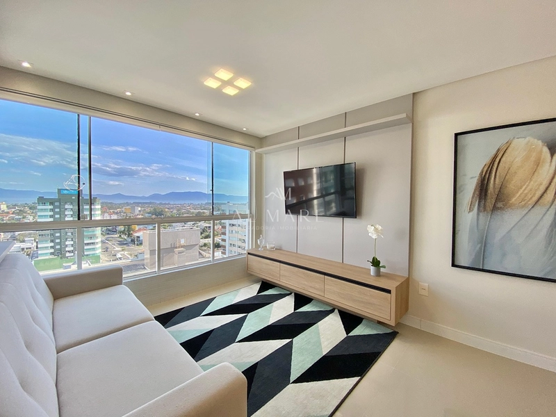 Apartamento vista eterna para serra e lagoa com duas suítes mobiliado e decorado com vaga de garagem : 4ª foto da galeria de imagens do imóvel