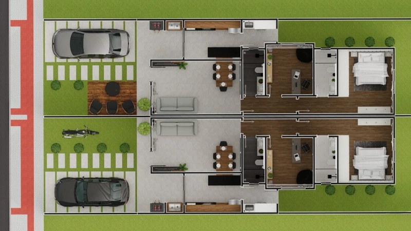 Casa Geminada no Loteamento Verdes Campos Lages : 13ª foto da galeria de imagens do imóvel