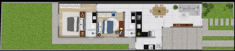 Casa Geminada no Bairro Santa Helena: 6ª foto da galeria de imagens do imóvel