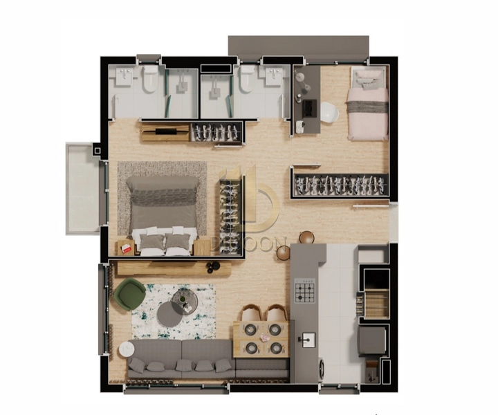 Suíte, Sacada e Churrasqueira: Tudo o Que Você Procura em Um Só Lugar: 2ª foto da galeria de imagens do imóvel