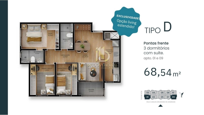 CONDOMÍNIO RESIDENCIAL ARES – CENTRO, CANOAS: 12ª foto da galeria de imagens do imóvel