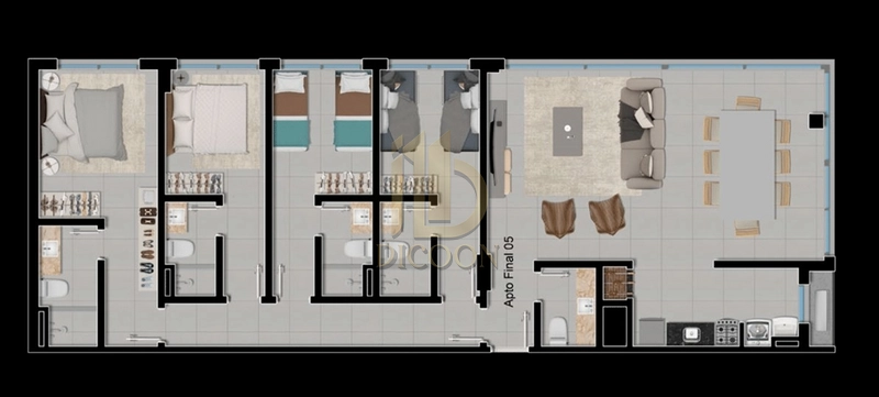 Viva o melhor de Capão da Canoa no Zephyr Tower: 6ª foto da galeria de imagens do imóvel