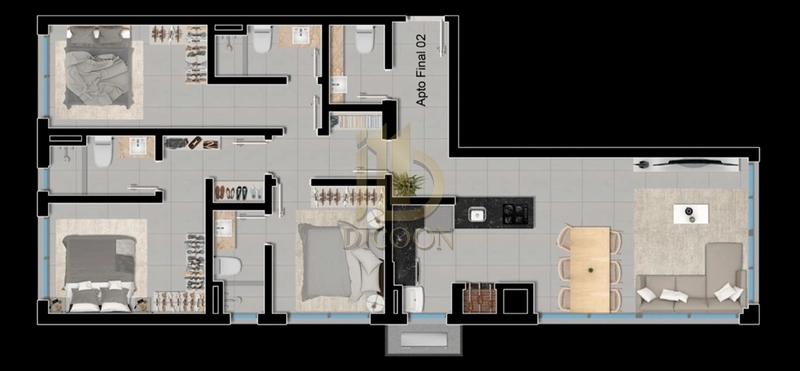 Viva o melhor de Capão da Canoa no Zephyr Tower: 4ª foto da galeria de imagens do imóvel