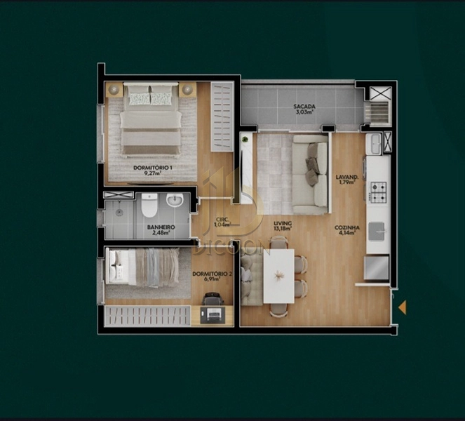 Apartamento Ora Condomínio Residencial 02 e 03 dormitórios: 8ª foto da galeria de imagens do imóvel