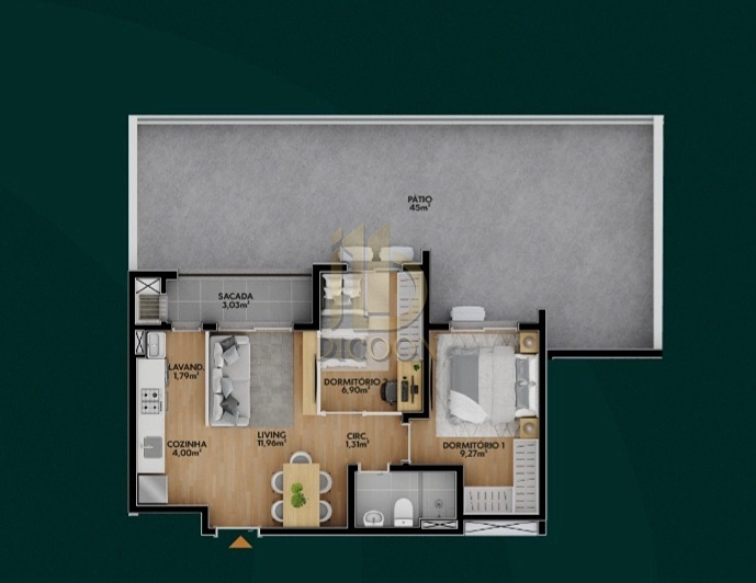 Apartamento Ora Condomínio Residencial 02 e 03 dormitórios: 6ª foto da galeria de imagens do imóvel