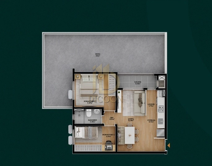 Apartamento Ora Condomínio Residencial 02 e 03 dormitórios: 5ª foto da galeria de imagens do imóvel