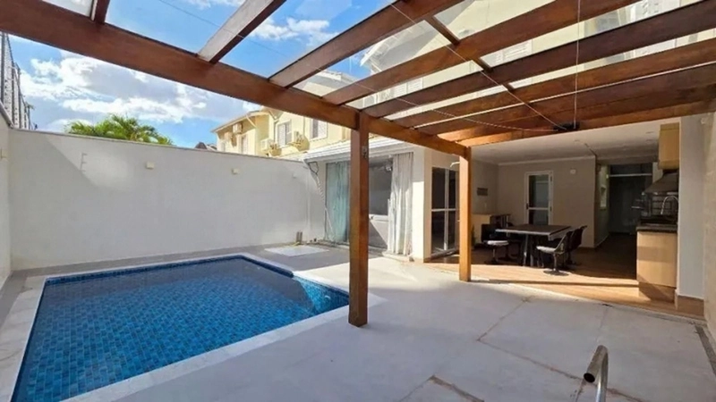 Casa com piscina e área gourmet no Villa Campolim Sobrado de 3 dormitórios (1 suíte), todo climatizado e com móveis planejados, em condomínio com lazer completo no Parque Campolim, Sorocaba.: 21ª foto da galeria de imagens do imóvel
