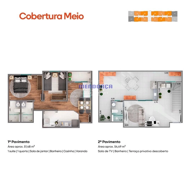 Cobertura Duplex: 1ª foto da galeria de imagens do imóvel