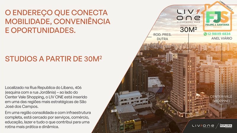 O ENDEREÇO QUE CONECTA MOBILIDADE, CONVENIÊNCIA E OPORTUNIDADES. STUDIOS A PARTIR DE 30M2: 8ª foto da galeria de imagens do imóvel