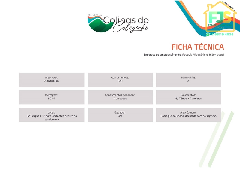 APTO NA MELHOR LOCALIZAÇÃO DO COLEGINHO JACAREÍ: 12ª foto da galeria de imagens do imóvel