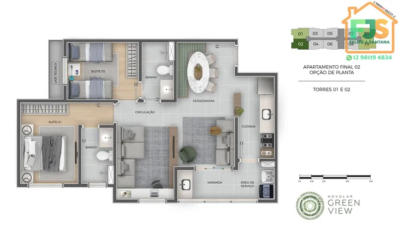 APTO 2DORM C/SUÍTE E LAZER COMPLETO: 14ª foto da galeria de imagens do imóvel