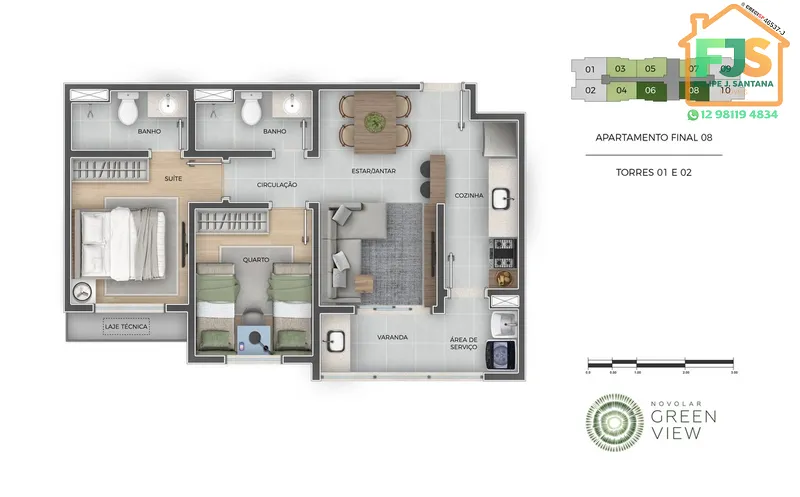 APTO 2DORM C/SUÍTE E LAZER COMPLETO: 33ª foto da galeria de imagens do imóvel