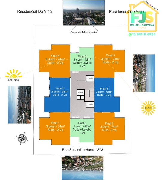 APTO 2DORM  + SUÍTE NA MELHOR LOCALIZAÇÃO DO CENTRO DE SJC: 38ª foto da galeria de imagens do imóvel