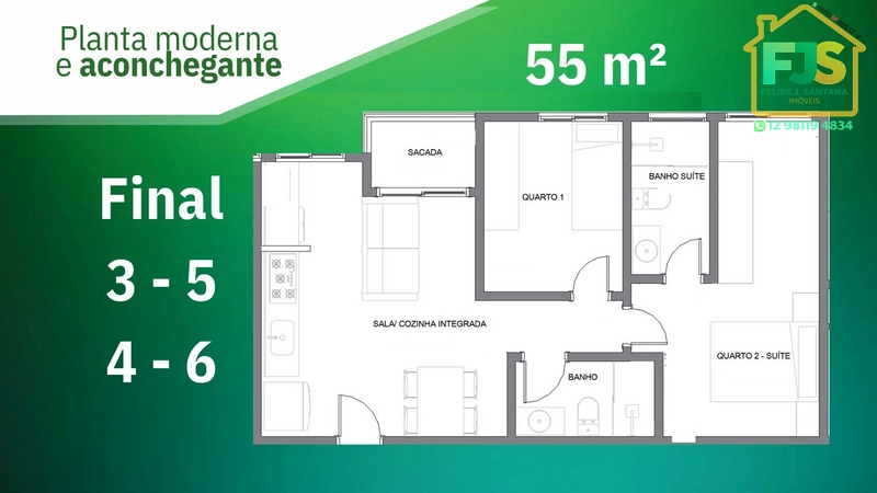 APTO 02 DORMITÓRIOS C/SUITE NA MELHOR LOCA;IZAÇÃO DA VIA CAMBUÍ: 8ª foto da galeria de imagens do imóvel