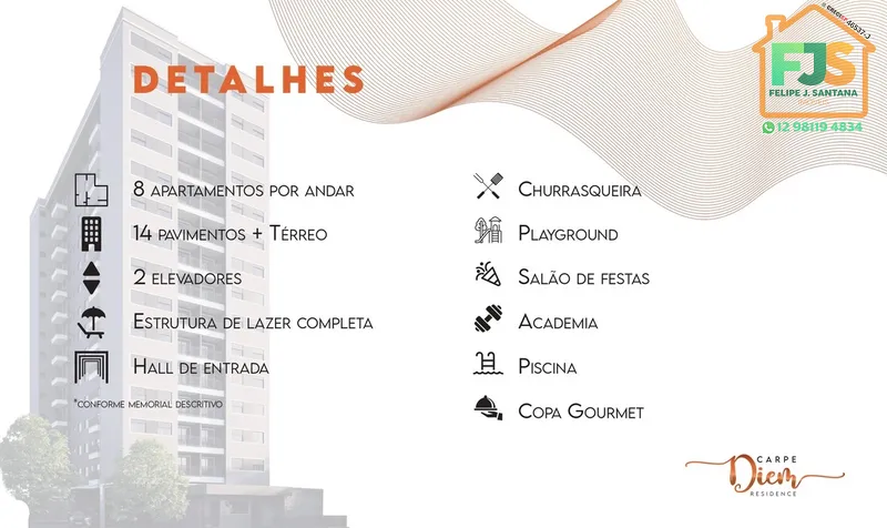 Apartamento 2 quartos C/ Suíte prox a Prefeitura de SJC!!! TOP: 33ª foto da galeria de imagens do imóvel