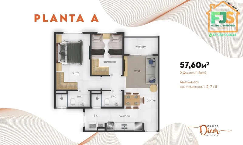 Apartamento 2 quartos C/ Suíte prox a Prefeitura de SJC!!! TOP: 11ª foto da galeria de imagens do imóvel