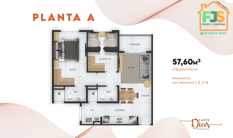 Apartamento 2 quartos C/ Suíte prox a Prefeitura de SJC!!! : 36ª foto da galeria de imagens do imóvel
