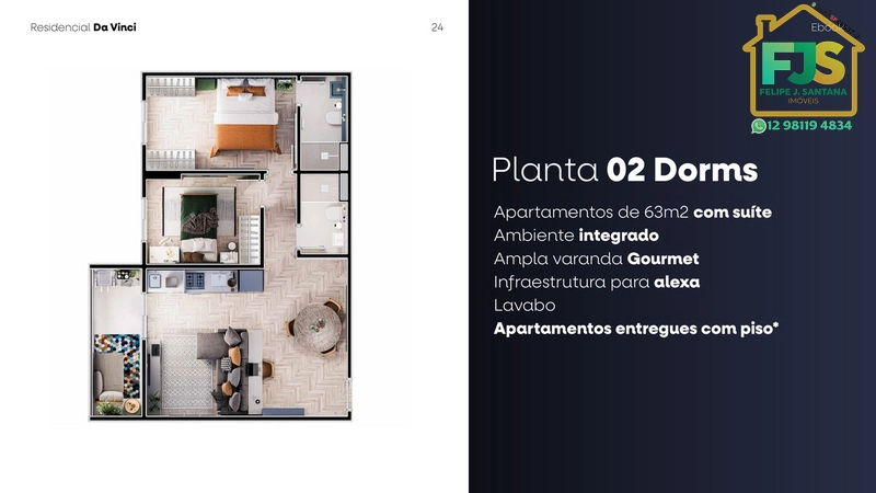 APTO 3DORM  + SUÍTE NA MELHOR LOCALIZAÇÃO DO CENTRO DE SJC: 25ª foto da galeria de imagens do imóvel