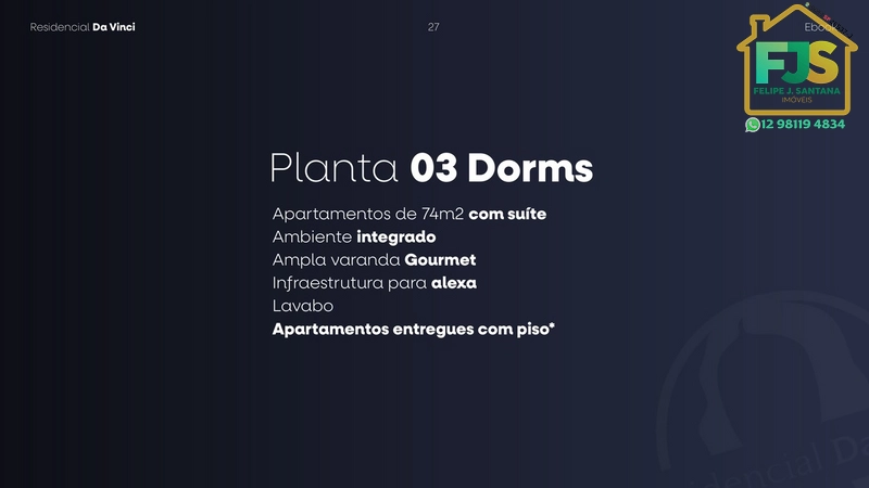APTO 3DORM  + SUÍTE NA MELHOR LOCALIZAÇÃO DO CENTRO DE SJC: 28ª foto da galeria de imagens do imóvel