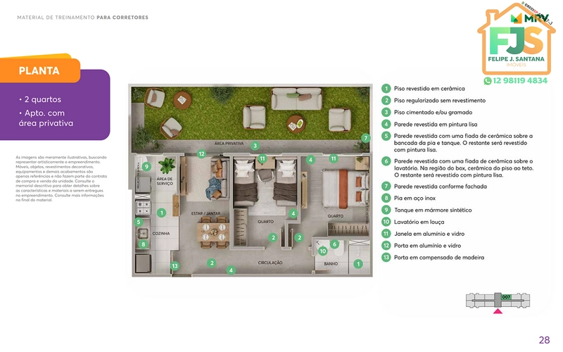 TORRE COM ELEVADOR, APARTAMENTO COM JARDIM E LAZER COMPLETO: 29ª foto da galeria de imagens do imóvel