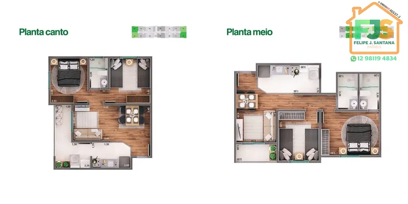 APTO 02 DORM C/SUÍTE VARANDA E LAZER COMPLETO: 9ª foto da galeria de imagens do imóvel
