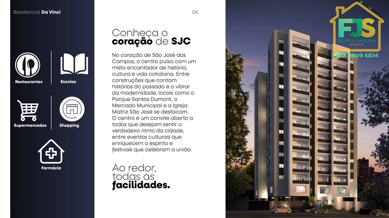 APTO 1DORM NA MELHOR LOCALIZAÇÃO DO CENTRO DE SJC: 5ª foto da galeria de imagens do imóvel