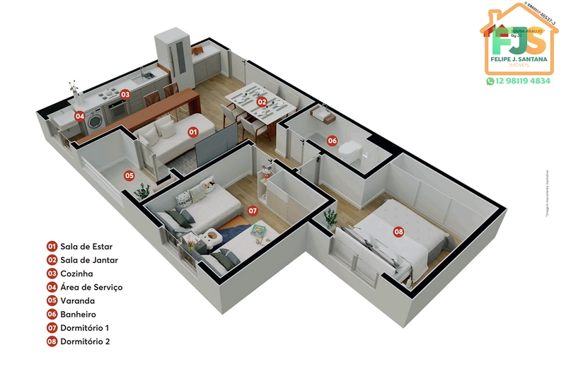 APARTAMENTO 02 DORM C/LAZER COMPLETO + PISCINA: 39ª foto da galeria de imagens do imóvel