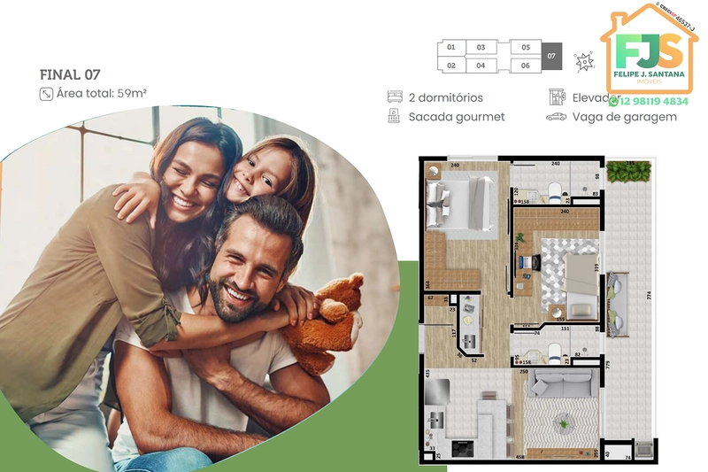 Apartamento na melhor localização da Vista Verde: 14ª foto da galeria de imagens do imóvel