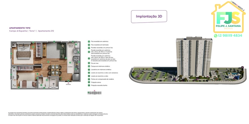 APTO 2 DORM COM O MELHOR PREÇO DA REGIÃO SUL: 9ª foto da galeria de imagens do imóvel