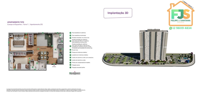 APTO 2 DORM COM O MELHOR PREÇO DA REGIÃO SUL: 22ª foto da galeria de imagens do imóvel