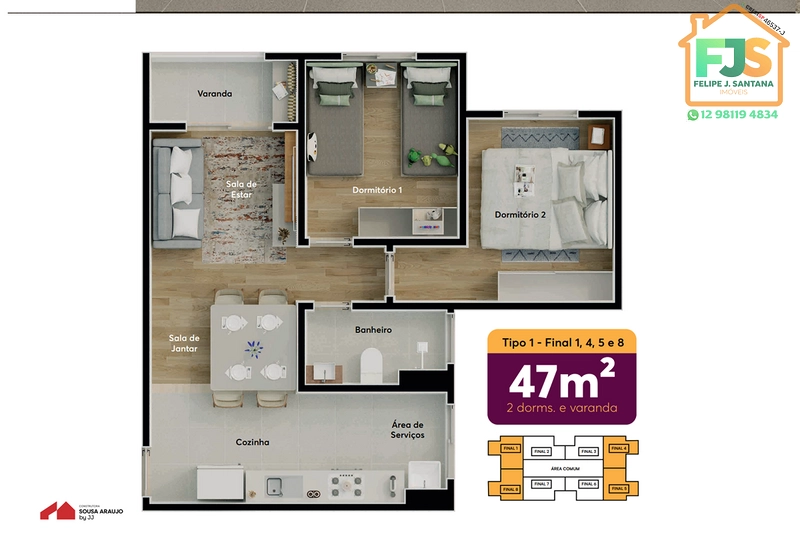 APARTAMENTO 02 DORM C/LAZER COMPLETO + PISCINA: 36ª foto da galeria de imagens do imóvel