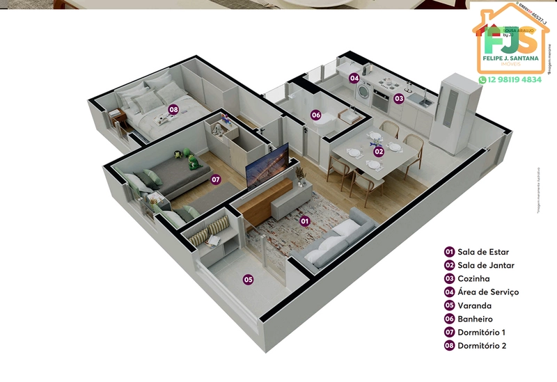 APARTAMENTO 02 DORM C/LAZER COMPLETO + PISCINA: 37ª foto da galeria de imagens do imóvel