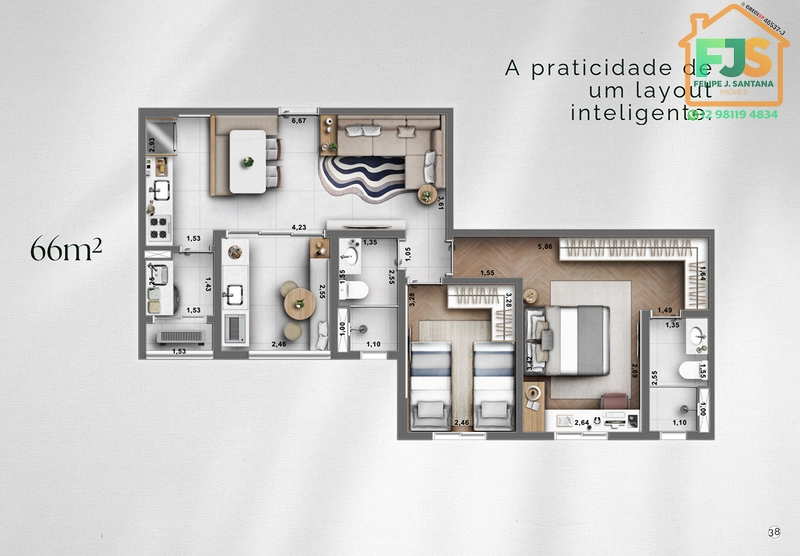 Apartamento na melhor localização do Jardim América: 44ª foto da galeria de imagens do imóvel