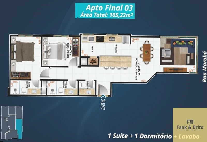 Lindo apartamento mobiliado e decorado, no bairro Navegantes!: 39ª foto da galeria de imagens do imóvel