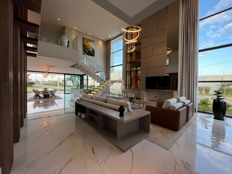 RESIDÊNCIA DE ESQUINA NO CONDOMÍNIO SENSE - LUXO E REQUINTE: 8ª foto da galeria de imagens do imóvel