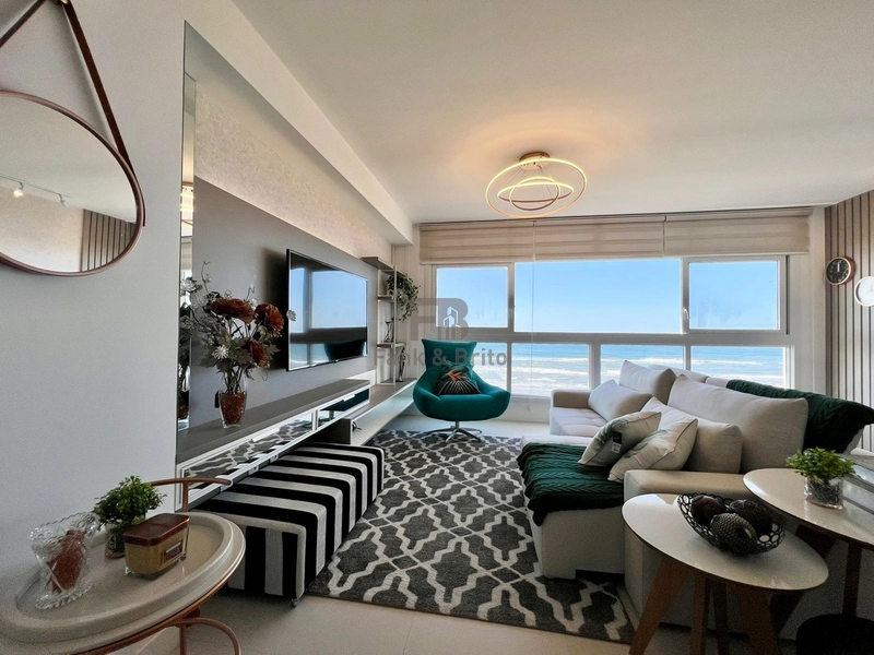 DE FRENTE PRO MAR! MOBILIADO E DECORADO! NUNCA HABITADO!: 5ª foto da galeria de imagens do imóvel