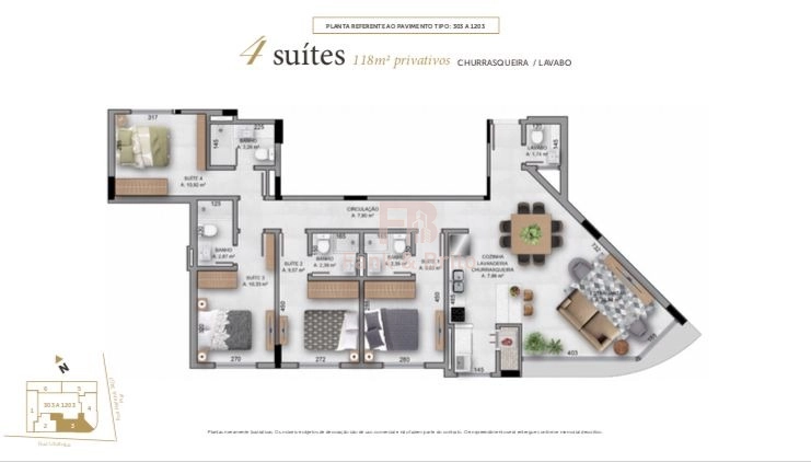 APARTAMENTO A VENDA NO BAIRRO NAVEGANTES EM CAPÃO DA CANOA: 15ª foto da galeria de imagens do imóvel