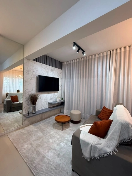 APARTAMENTO UMA QUADRA DO MAR DE FRENTE COM VISTA LIBERADA: 3ª foto da galeria de imagens do imóvel