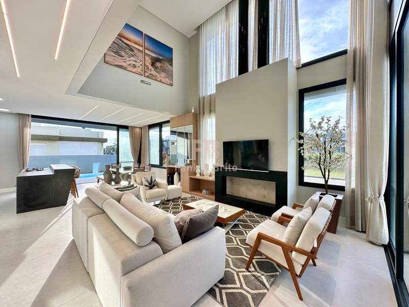 Sobrado de esquina no Condomínio Blue - Xangri-Lá / 04 suítes, piscina: 2ª foto da galeria de imagens do imóvel