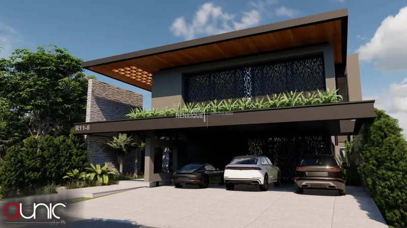 MAGNÍFICO PROJETO DE SOBRADO COM 5 SUÍTES EM CONDOMÍNIO: 1ª foto da galeria de imagens do imóvel