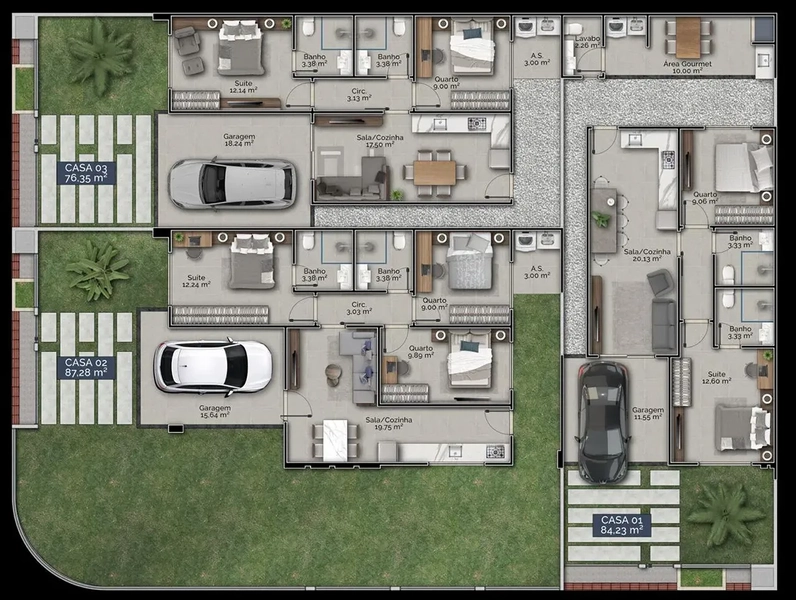 🏡 Casa com 3 dormitórios sendo 1 suíte na Avenida Pau Brasil – Bairro Areias | Tijucas: 3ª foto da galeria de imagens do imóvel