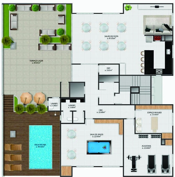 Apartamento na Planta no Residencial Asaton Villa – Bairro Tabuleiro, Camboriú: 4ª foto da galeria de imagens do imóvel