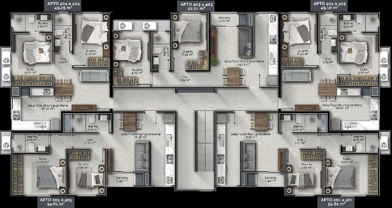 MCMV - 2 Dormitórios sendo 1 suíte - Tijucas: 8ª foto da galeria de imagens do imóvel