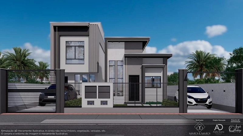 SANTOS CVIII - Lindo Sobrado com 2 suítes e piscina - Bosque da Mata - Tijucas: 2ª foto da galeria de imagens do imóvel